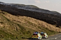 Moorland fire at Blackstone Edge