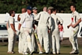 Heywood celebrate an important wicket