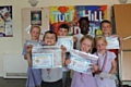 Turf Hill Junior Wardens show off their certificates