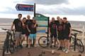 Adam Browne, James Muir, Ben Porter, Jordan Turner, Steven Irvine, Matthew Kent, Gareth Huish, and Ste Hyland, from Littleborough, cycled the 170 mile route between Morecambe and Bridlington