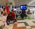 Mobile electronic screens in Rochdale's Exchange Shopping Centre