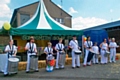 Samba style drums and dancing at Darnhill Summer Festival