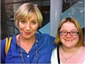 Claire with Victoria Wood in Edinburgh