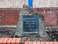 The cleaned up Gracie Fields memorial plaque