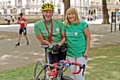 Jim Kennedy and wife Carole at the Prudential Ride London 100