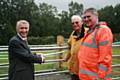 John Spindler, Deputy Principal at Hopwood Hall College, Henry West, ex-Chairman of Governors at Hopwood Hall College and Andy Dawson, Centre Director for Life Sciences at Hopwood Hall College officially opening the new Life Sciences development