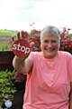 Brenda Brierly celebrates 12 months being smoke free as she helps to launch - ‘Stoptober’ - the nation’s annual stop smoking challenge in Rochdale