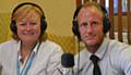 Bev Harmstone, Work Experience Co-ordinator with Tony Bullock in the Crescent Radio studio