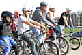 Riders at the new Mandale Park BMX track