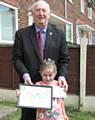 Rotary Club of Middleton President Stuart Sawle with Abbie Kenyon 