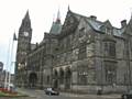 Rochdale Town Hall roof is undergoing extensive restoration
