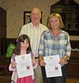 Abigail Matthews, Stuart Sawle, President of the Rotary Club of Middleton and Dot Rochford 