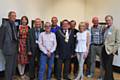 Photography students with John Spindler, Hopwood Hall College’s Deputy Principal (3rd from left); Paul Butcher, Hopwood Hall College tutor (4th from left) and the Mayor of Rochdale, Councillor Peter Rush (centre)