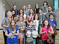 Sue Verity and Chris Jolly with the Youth Orchestra