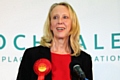 Liz McInnes delivering her acceptance speech