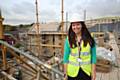 Gemma Glossop at the Hare Hill Extra Care site in Littleborough