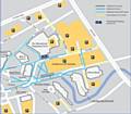 Map showing new town center car park and Milton Street becoming two way, so people can access the car park via Smith Street or Baillie Street