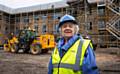 Vera Hirst, Chair of Age UK Rochdale, on site at the Hare Hill Extra Care scheme in Littleborough