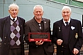 Johnny Dale, Nick Mottershead (representing the Lest We Forget Charity Association and The Bradford Exchange) and Ernest Dale