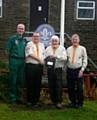 NWAS Community Resuscitation Development Officer, Steve Nichols, and from Ashworth Valley Scout Campsite, Les Griffiths, Doug Sutton and Tony Davies