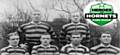 Walter 'Rattler' Roman (front right) - Rochdale Hornets c and aptain, England International and fallen war hero pictured as part of the all-conquering Hornets pack known as the 'Terrible Six'