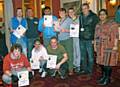 The young people from Redwood School with their certificates, along with Rochdale Council youth team and RBH Neighbourhood Housing Officer Nazia Zia