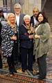 Mayoress of Rochdale, Beverley Place, Roger Baldry, President of Metro Moneywise Credit Union, Mayor of Rochdale Carol Wardle, Rina Paollucci Escobar, board member of Metro Moneywise, and her husband