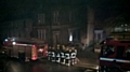 Firefighters rescued nine people and a puppy from a serious blaze in Manchester Road, Castleton