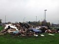 The flytipped rubbish dumped at Cherwell Avenue