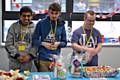 David Brooks, Brett Payne and Rizwan Mohammed manning one of the stalls at the College’s annual Christmas market