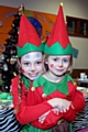 Sisters Jessica Kennerley and Ellicia Baker at the Dearnley Methodist Christmas Fayre