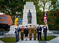 Members of the Armed Forces in Heywood Memorial Gardens