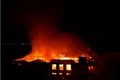 Fire at the former Turners Brothers factory