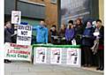 Peace group campaigners and friends from the People's History Museum