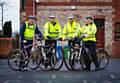 Volunteers from the Greater Manchester Fire and Rescue Service (GMFRS) cycled round the town centre looking for and reporting hazards