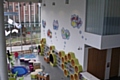 Murals painted on the wall of the Children's Library form a lasting legacy of the Rochdale Literature and Ideas Festival
