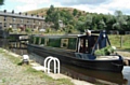 Narrow Boat at Lock 48 on the Rochdale Canal at Littleborough