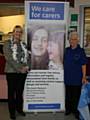 Cllr Jean Hornby, Cabinet member for Adult Care at Rochdale Council, with carer Pauline Fardon
