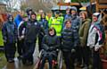 The six young people who worked on the garden at St Peter's Church, clearing pathways, weeding and tidying the grounds