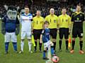 Seven-year-old Lewis Wright the Metrolink Mascot at Saturday’s FA Cup match against Sheffield Wednesday