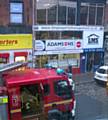 Fire crews at the old Health Food Shop at the top of Yorkshire Street 