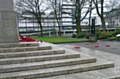 Poppy wreaths at Rochdale Cenotaph