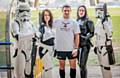 Hornet's Captain Wayne English with Stormtroopers from the 99th Garrison and two Fem-Troopers 