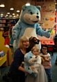 Bookstart Bear joined the story and rhyme session in the Balderstone Park Library