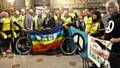 Bike For Peace reception at Manchester Town Hall