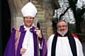 The Bishop of Middleton Mark Davies with Reverend Dr Ian Carter