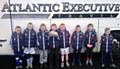 Mayfield Mustangs under 8s their new 'Atlantic Executive Travel' sponsored teamwear