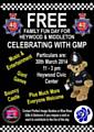 GMP 40 yrs Celebration ‘Family Fun Day’ between 11-3pm on Sunday 30 March at the Heywood Civic Centre