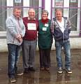 Landlords Mark Foxley and Martyn Turner with Foodbank leaders, Iain & Margaret Wight