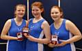 Sally Tisdall, Silver; Hannah Lowe, Gold; Molly Archbold, Bronze